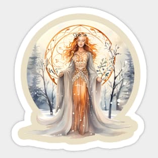 Winter Solstice - Winter Queen Sticker